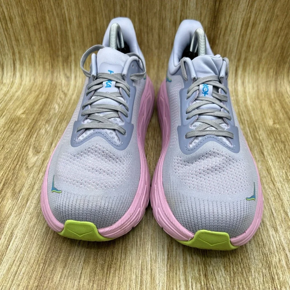 Hoka One One Arahi 7 Womens Size 11 Gull Pink Twilight Running Shoes 1147851 GLP